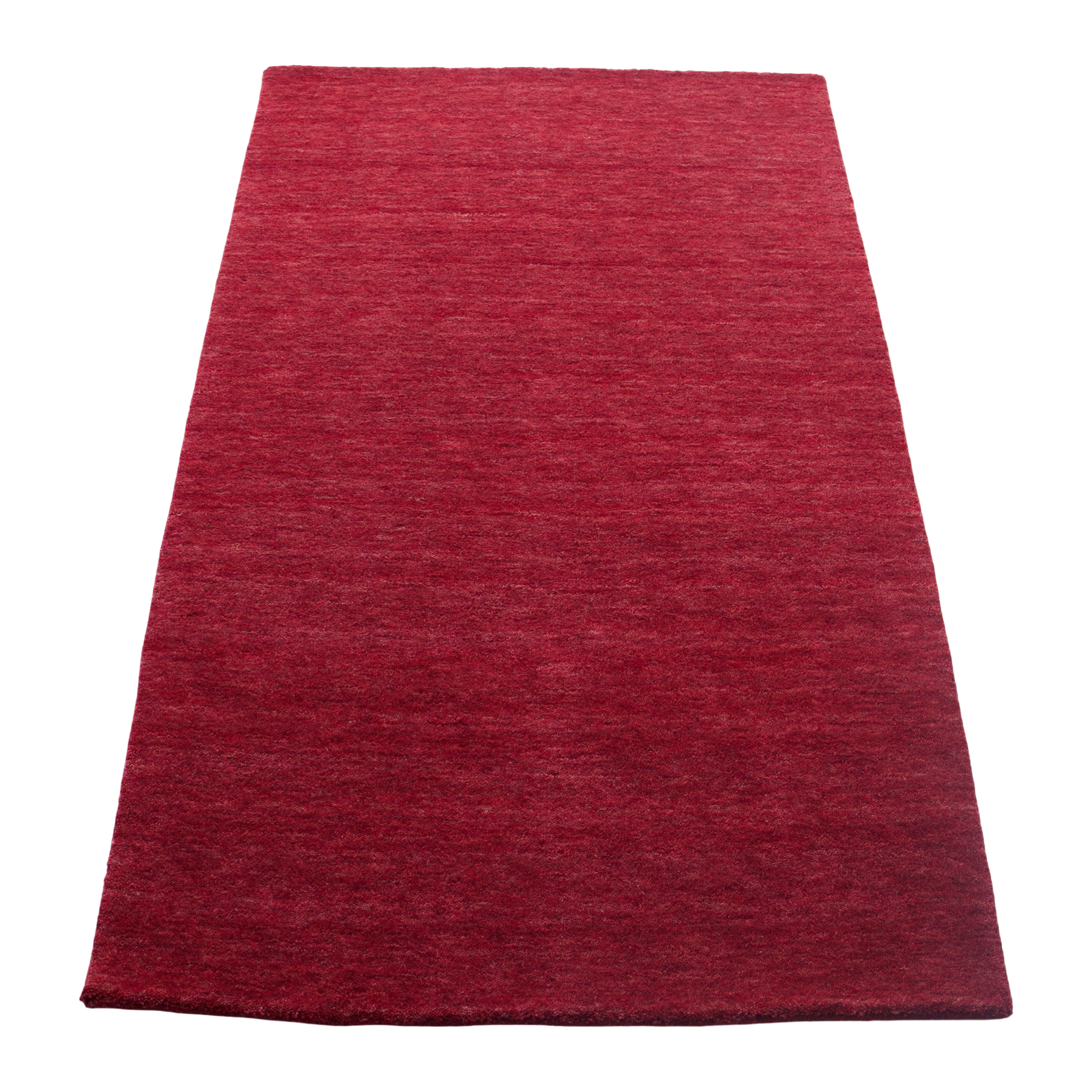 Bright Maroon Handloom Rug