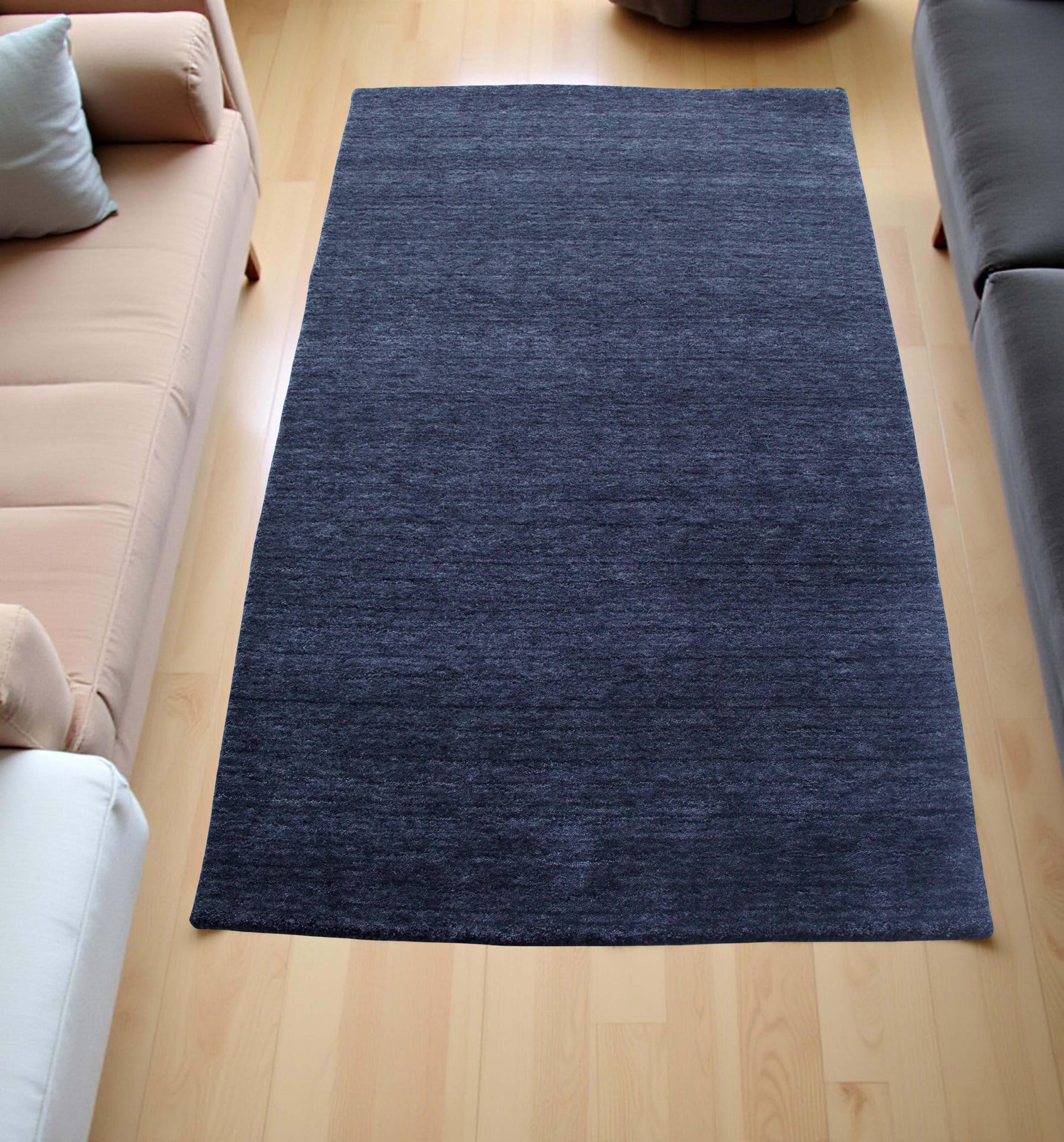 Dark Grey Handloom Rug