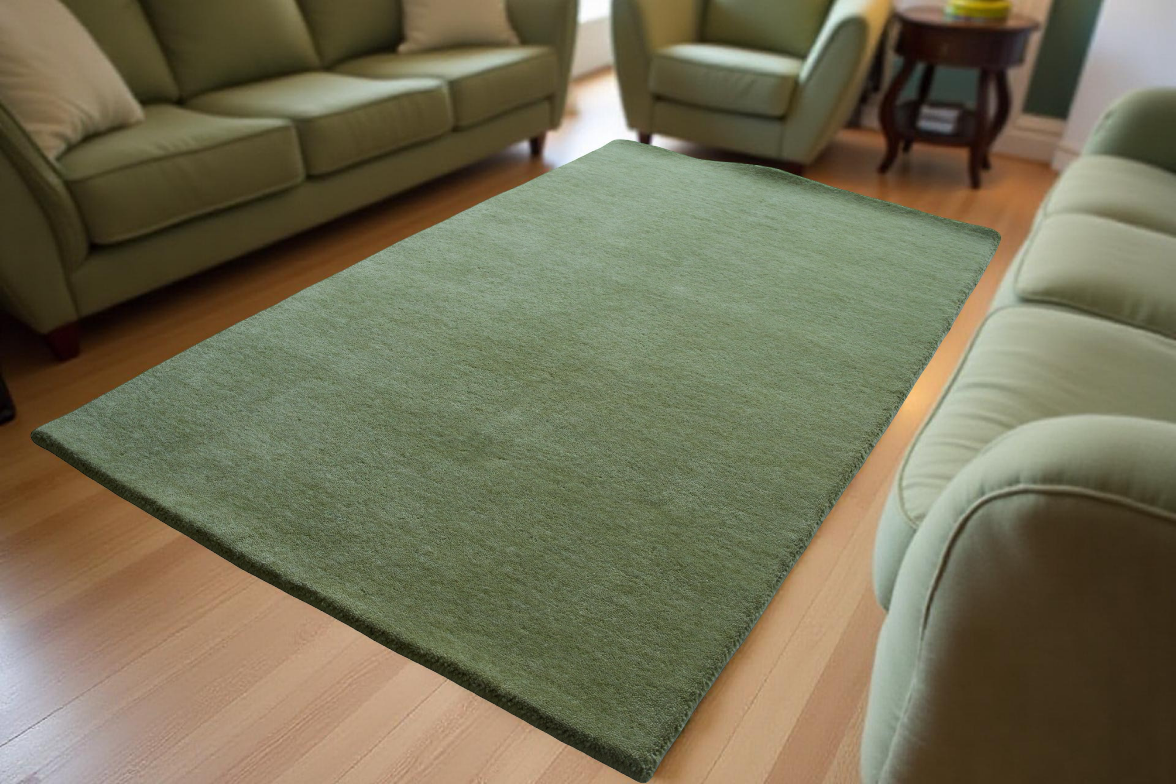 Green Apple Handloom Rug