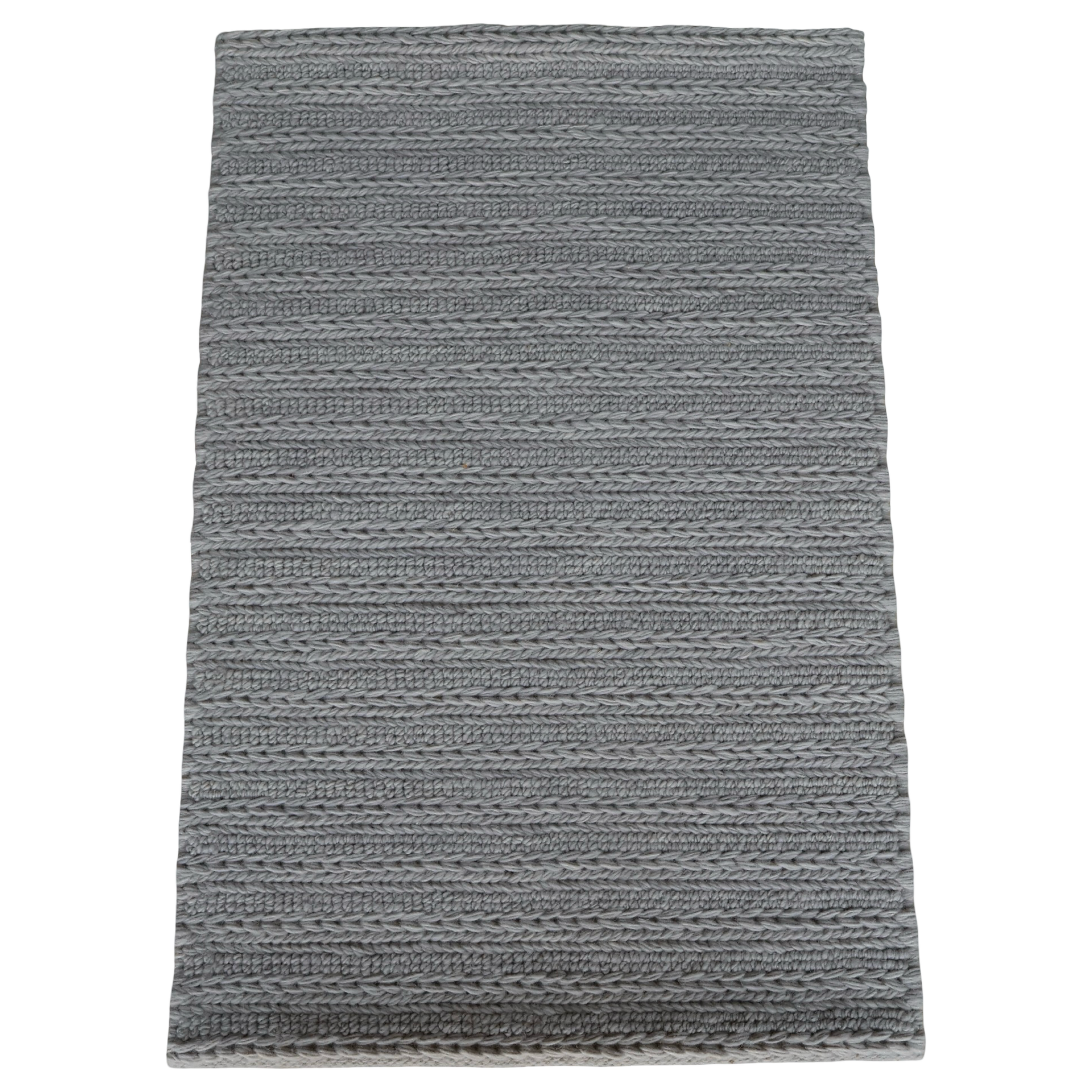 Lavender With Chain Pattern Flat Weave Rug