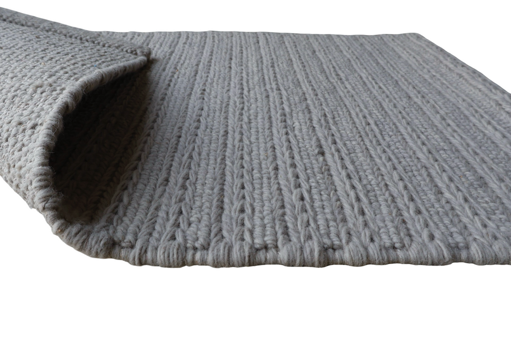 Lavender With Chain Pattern Flat Weave Rug