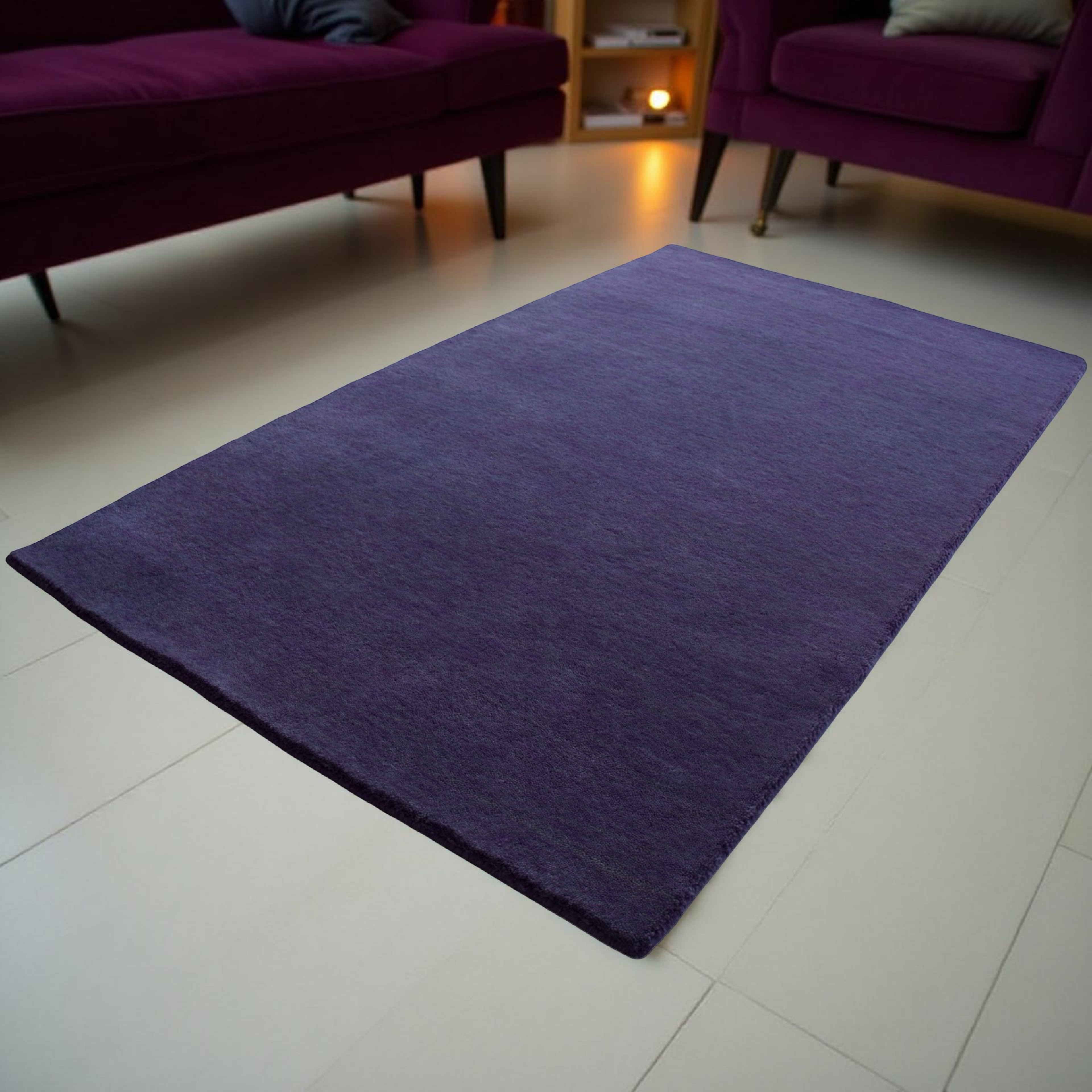 Purple Handloom Rug