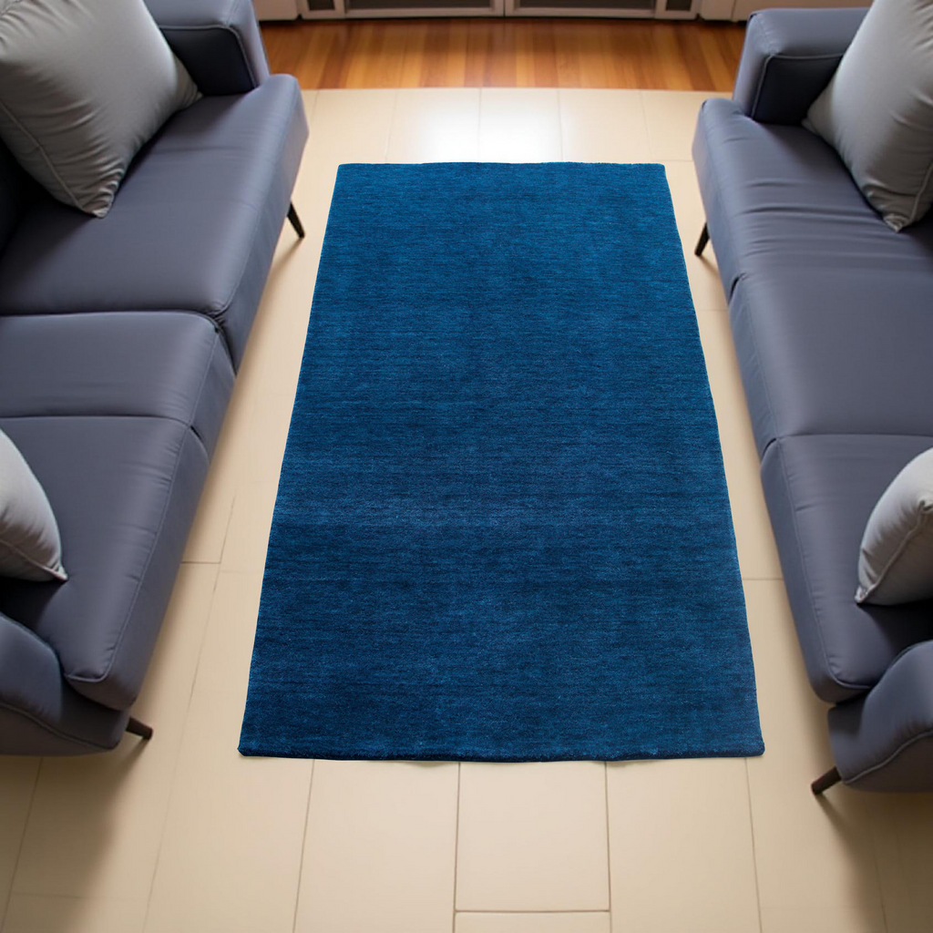 Royal Blue Handloom Rug