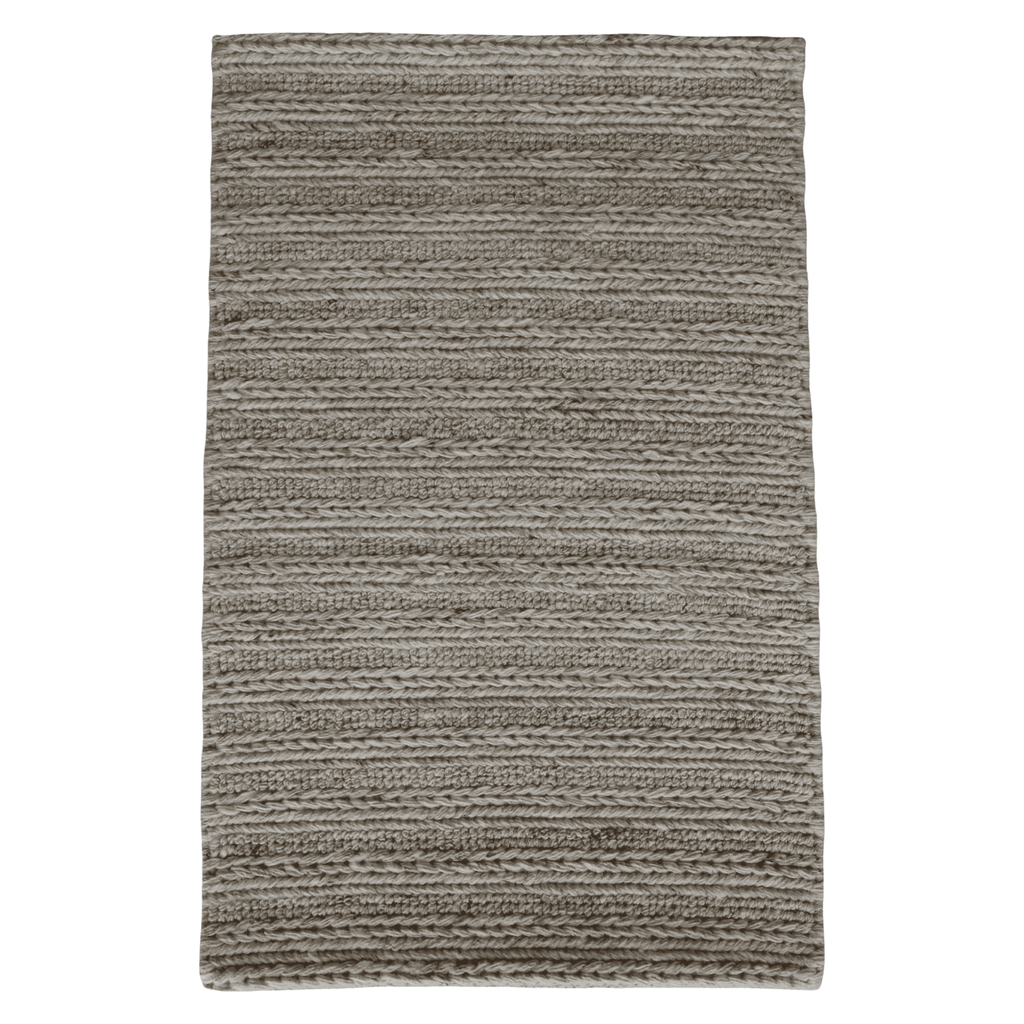 Sand With Chain Pattern Flat Weave Rug