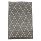 Sand Diamond Pattern Flat Weave Rug