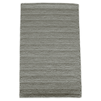 White With Chain Pattern Flat Weave Rug