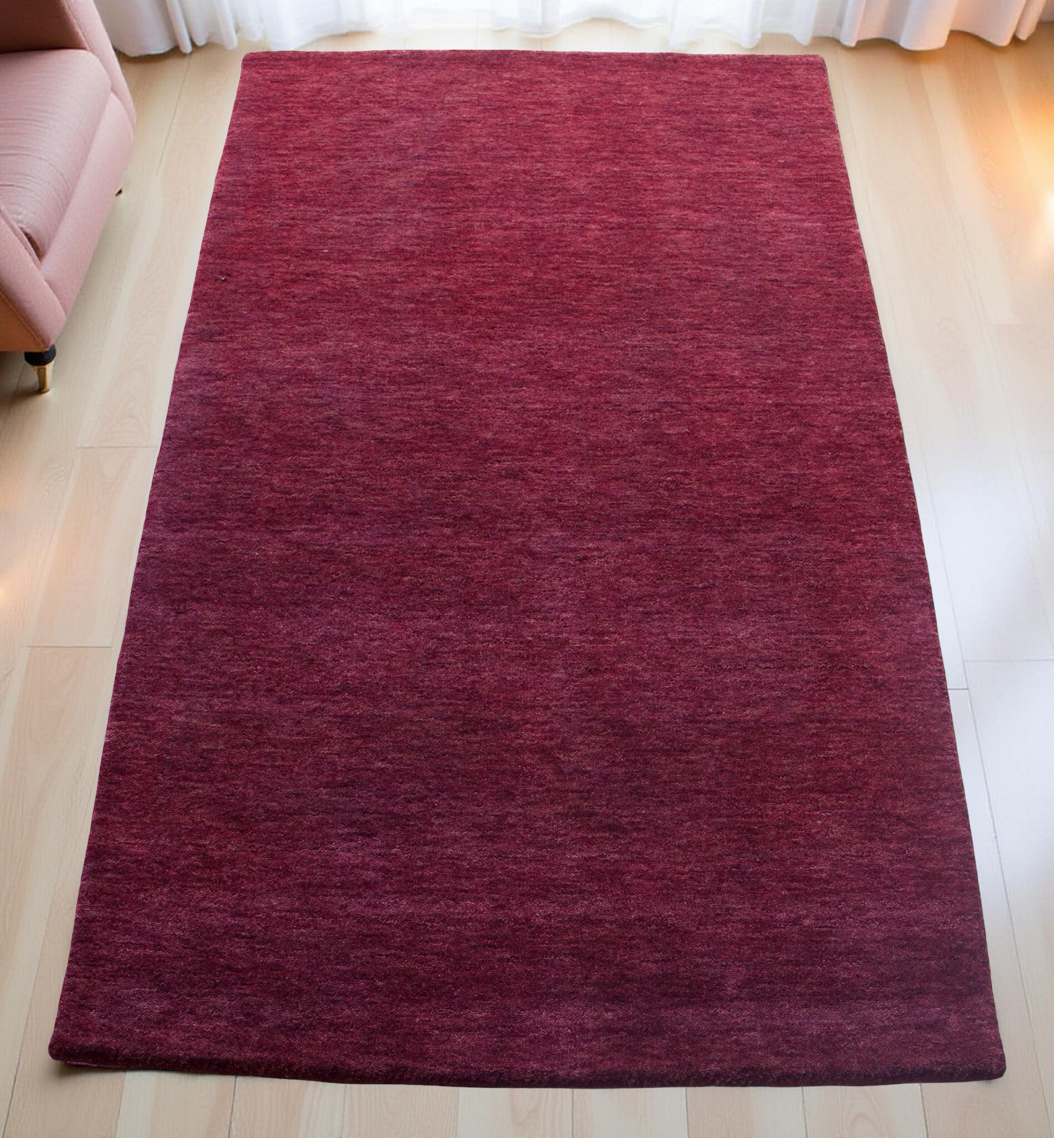 Wine Handloom Rug