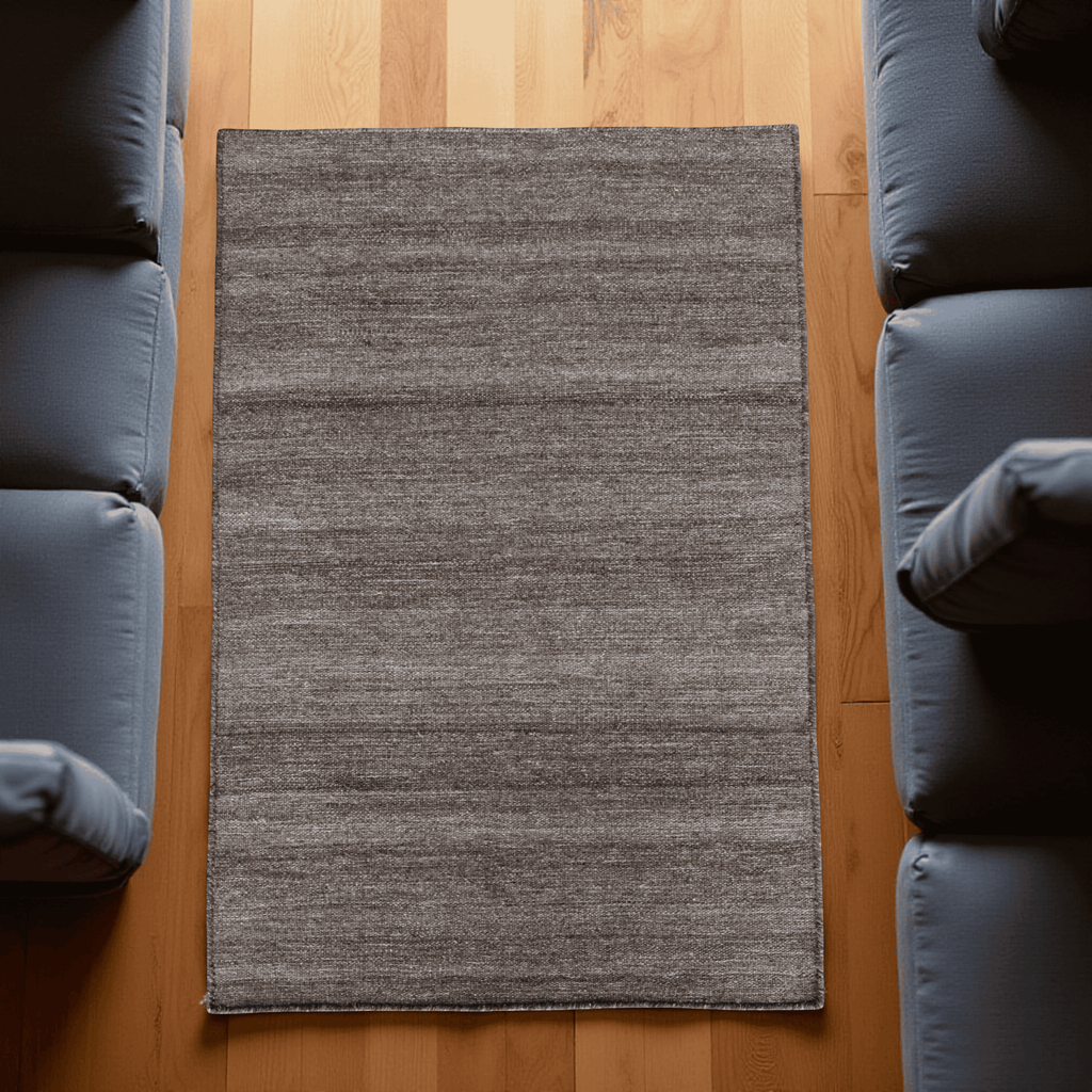 Brown Flat Weave Rug