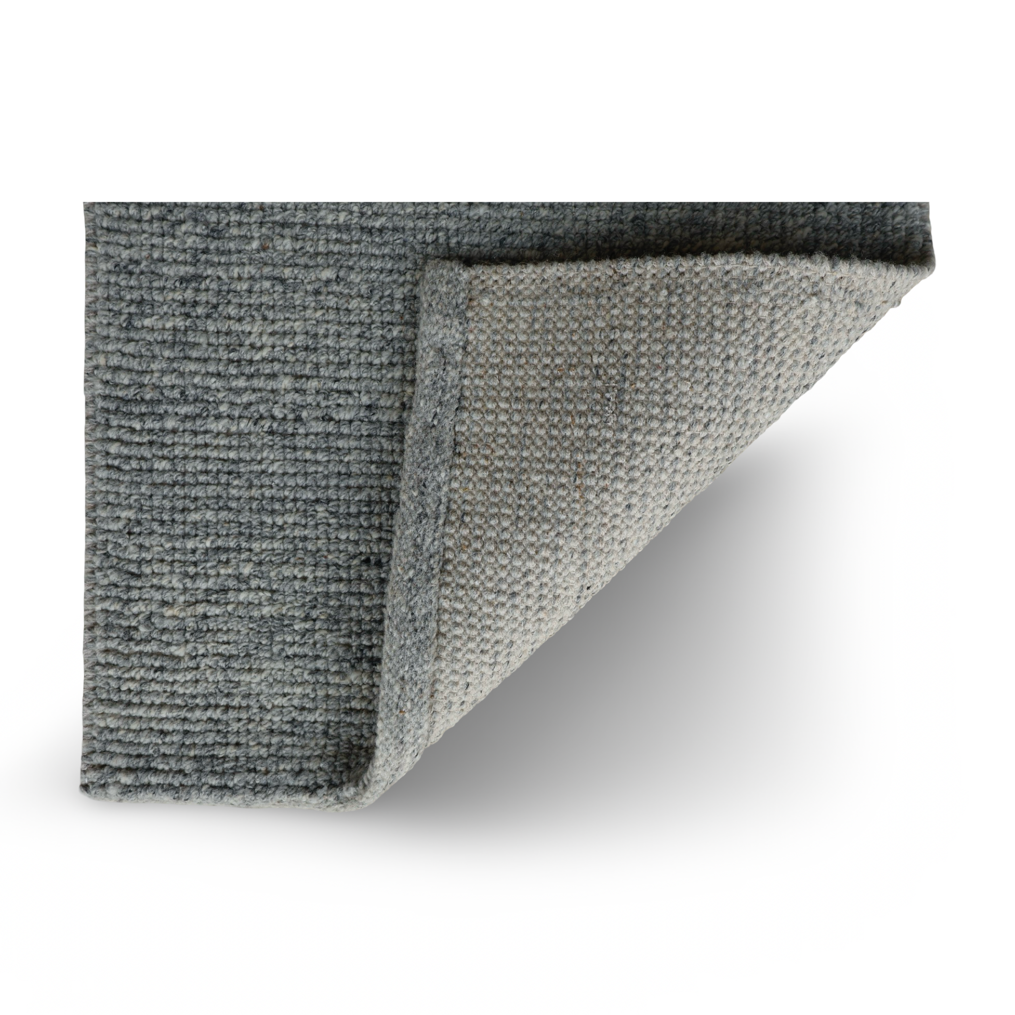Grey Flat Weave Rug With Unique Texture On The Surface