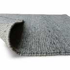 Grey Flat Weave Rug With Unique Texture On The Surface
