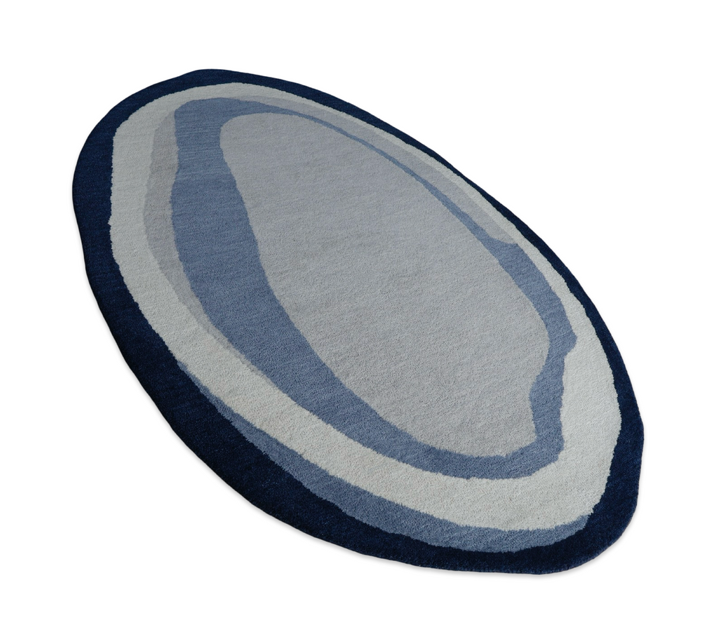 Blue Infinite Handtufted Rug