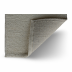 White Flat Weave Rug With Unique Texture On The Surface