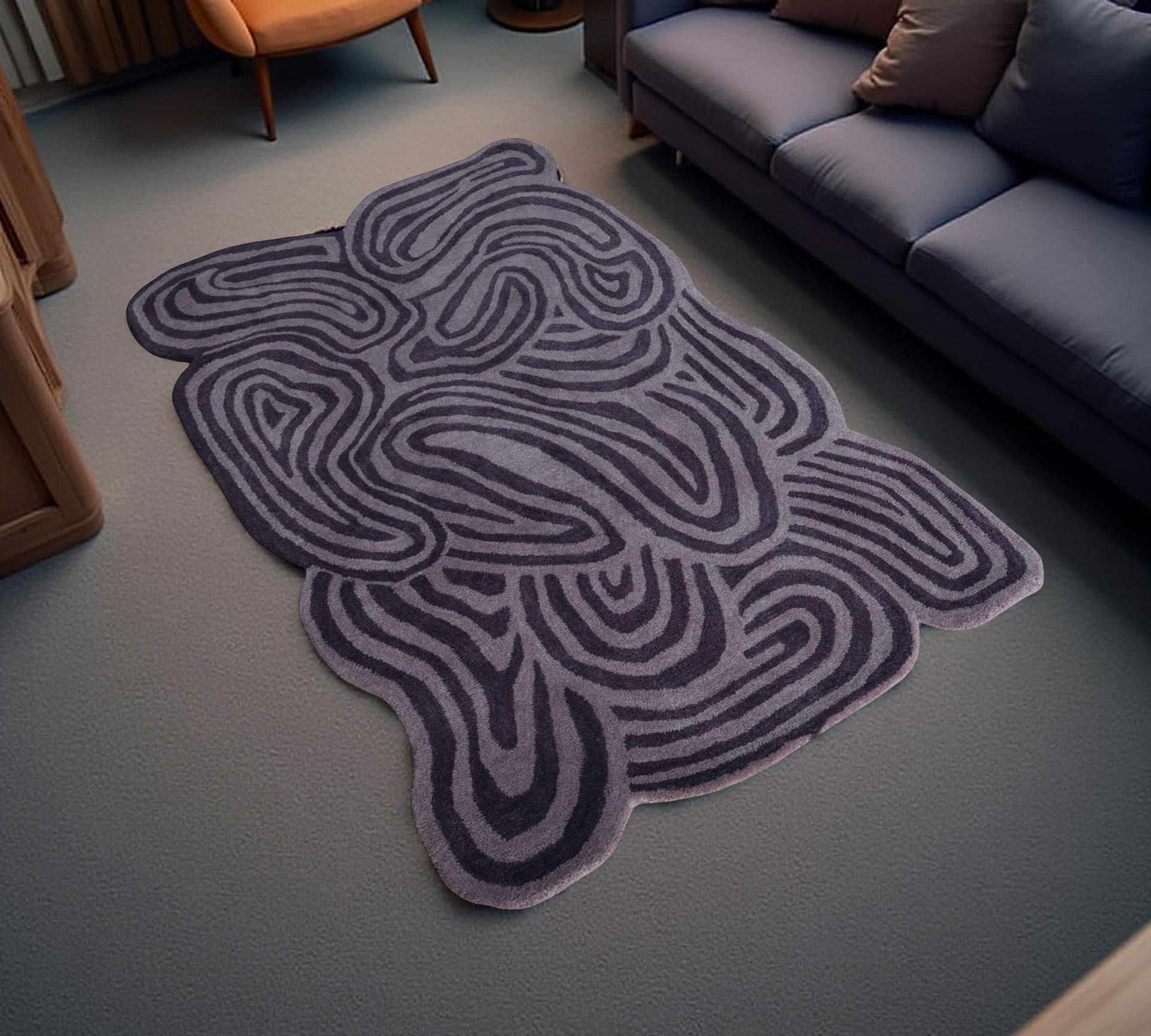 Amethyst Flux Handtufted Rug