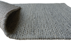 Silver With Chain Pattern Flat Weave Rug
