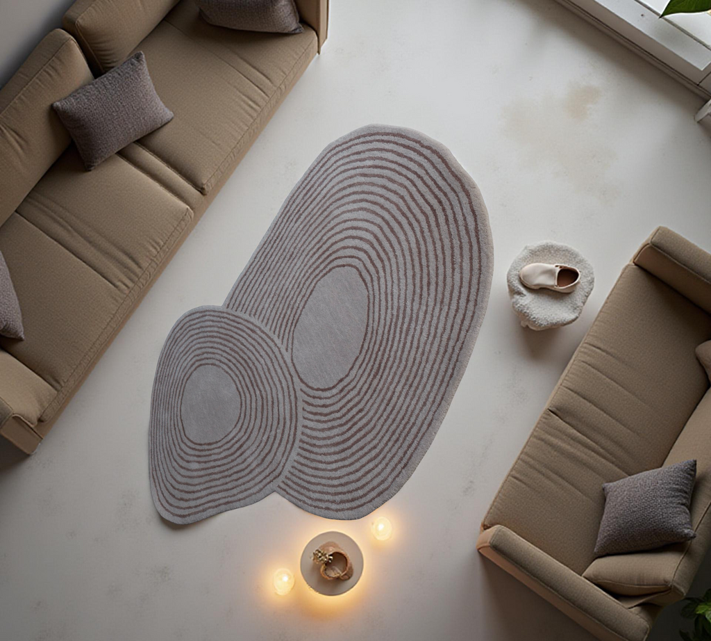 Gestalt Peach Hand Tufted Rug