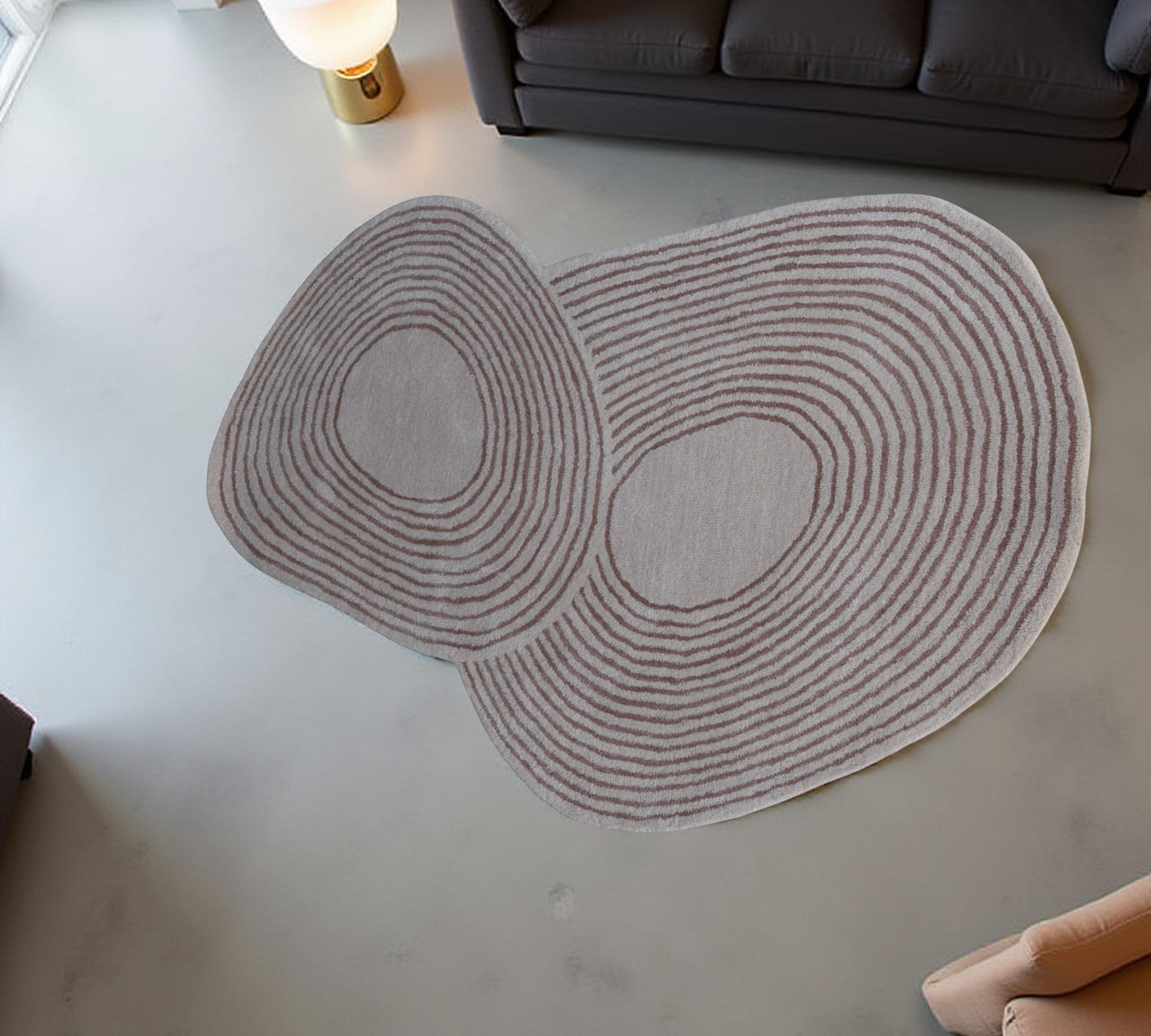 Gestalt Peach Hand Tufted Rug