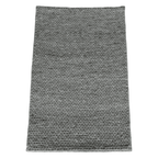 Grey With Chain Pattern Flat Weave Rug