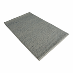 Silver Flat Weave Rug With Unique Texture On The Surface