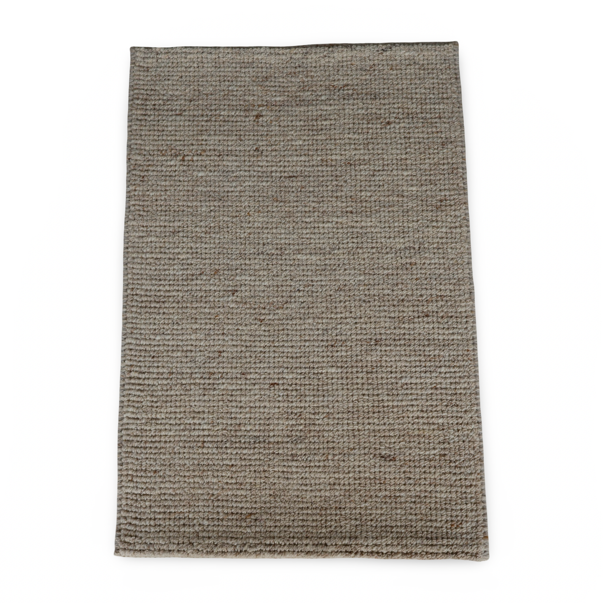 Beige Flat Weave Rug With Unique Texture On The Surface