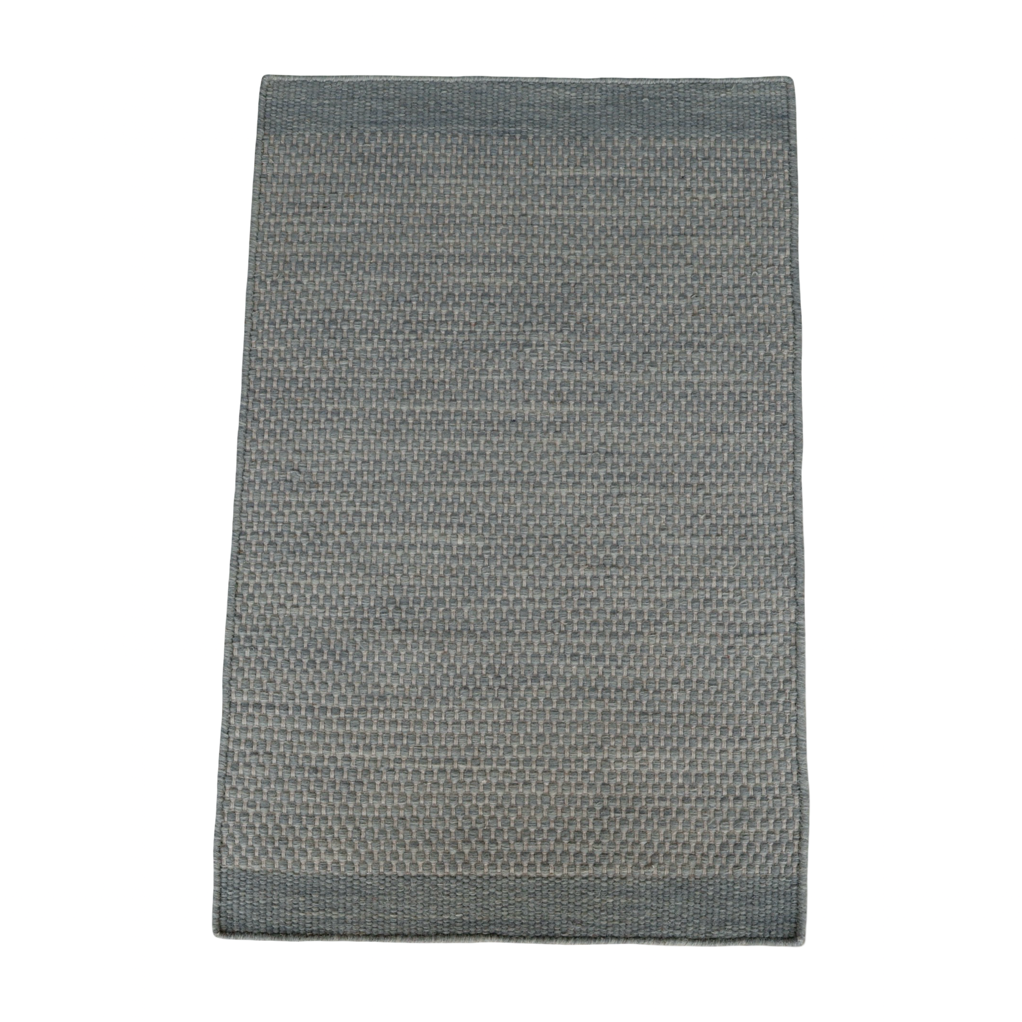 Space Grey Honeycomb Pattern Flat Weave Rug
