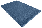 Blue Chain Pattern Flat Weave Rug