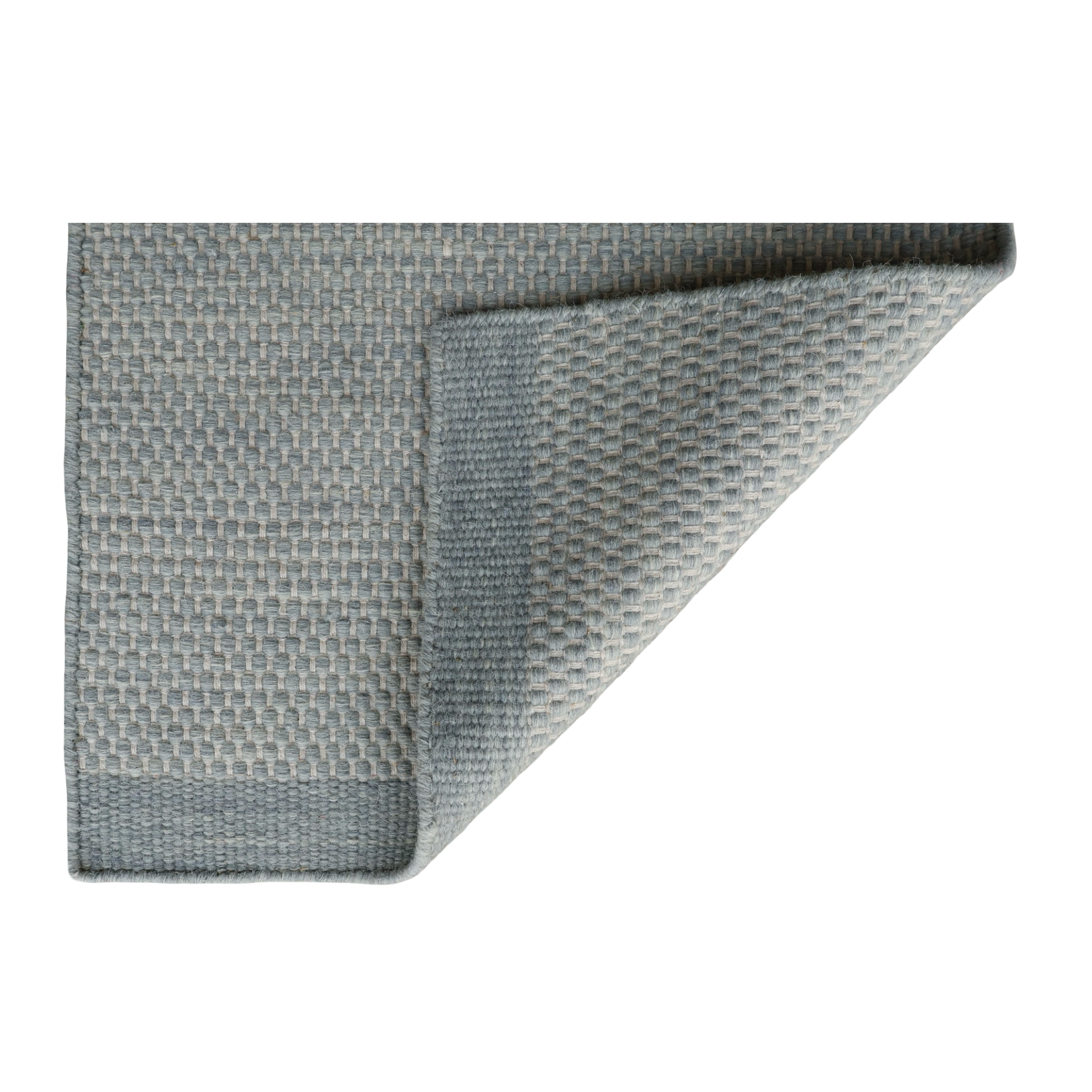 Space Grey Honeycomb Pattern Flat Weave Rug