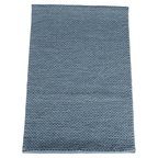 Baby Blue With Chain Pattern Flat Weave Rug