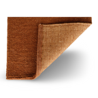 Orange Flat Weave Rug With Unique Texture On The Surface