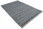 Grey With Chain Pattern Flat Weave Rug