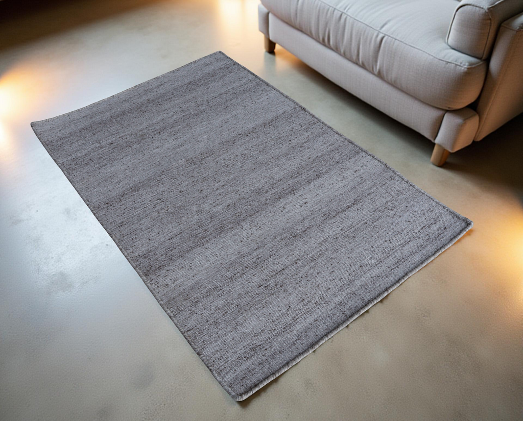 Natural Light Brown Flat Weave Rug