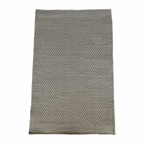 White Honeycomb Pattern Flat Weave Rug