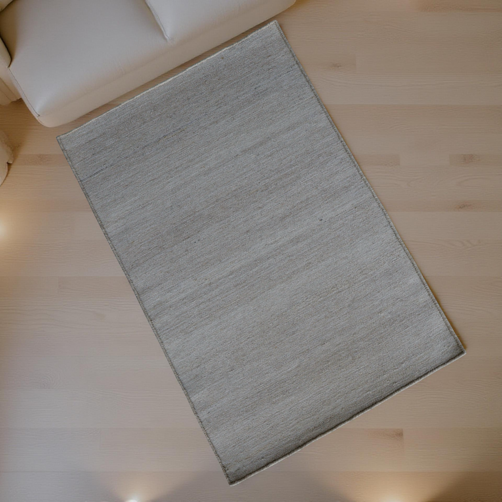 Silver Flat Weave Rug