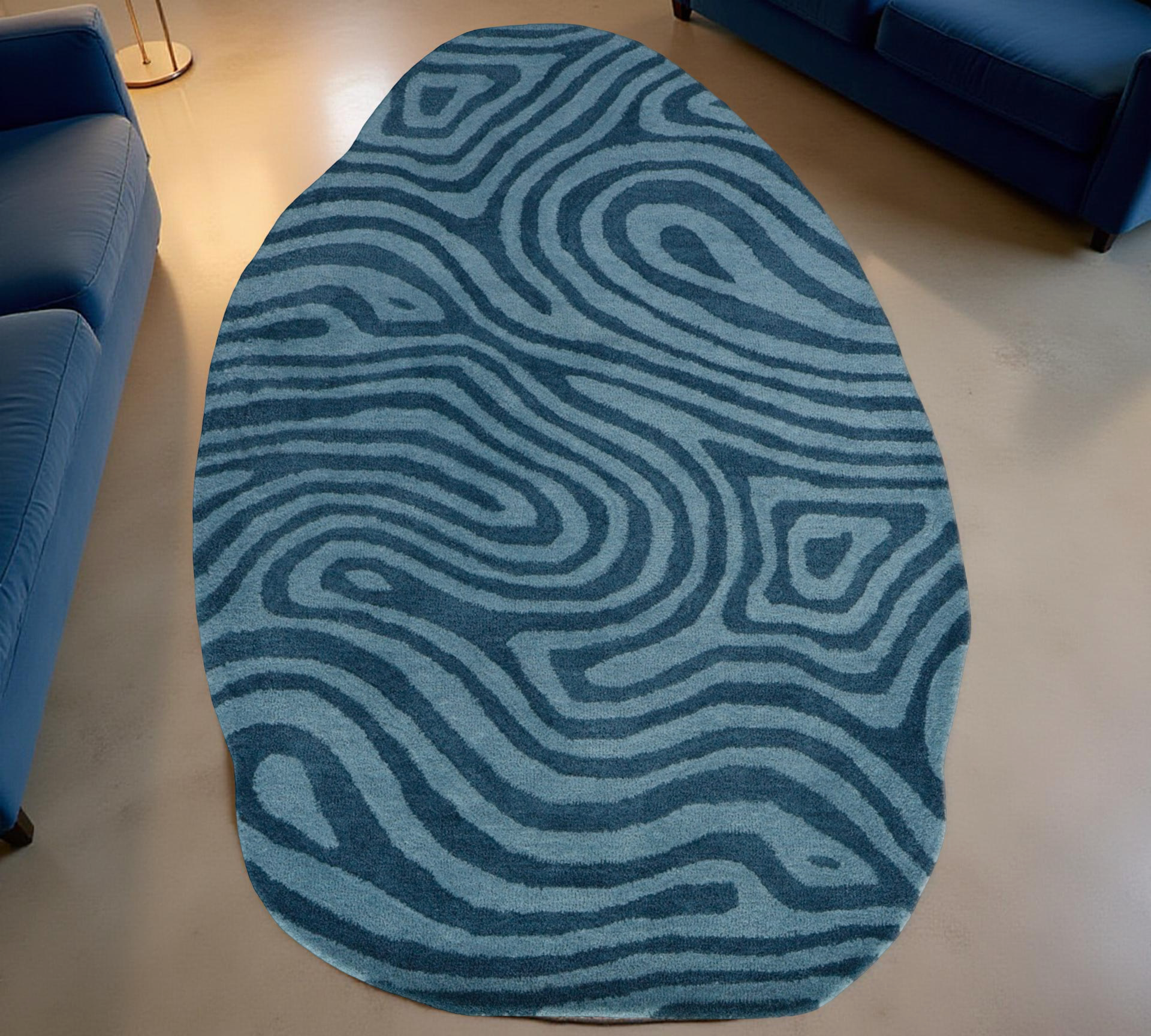 Ocean Tide Handtufted Rug