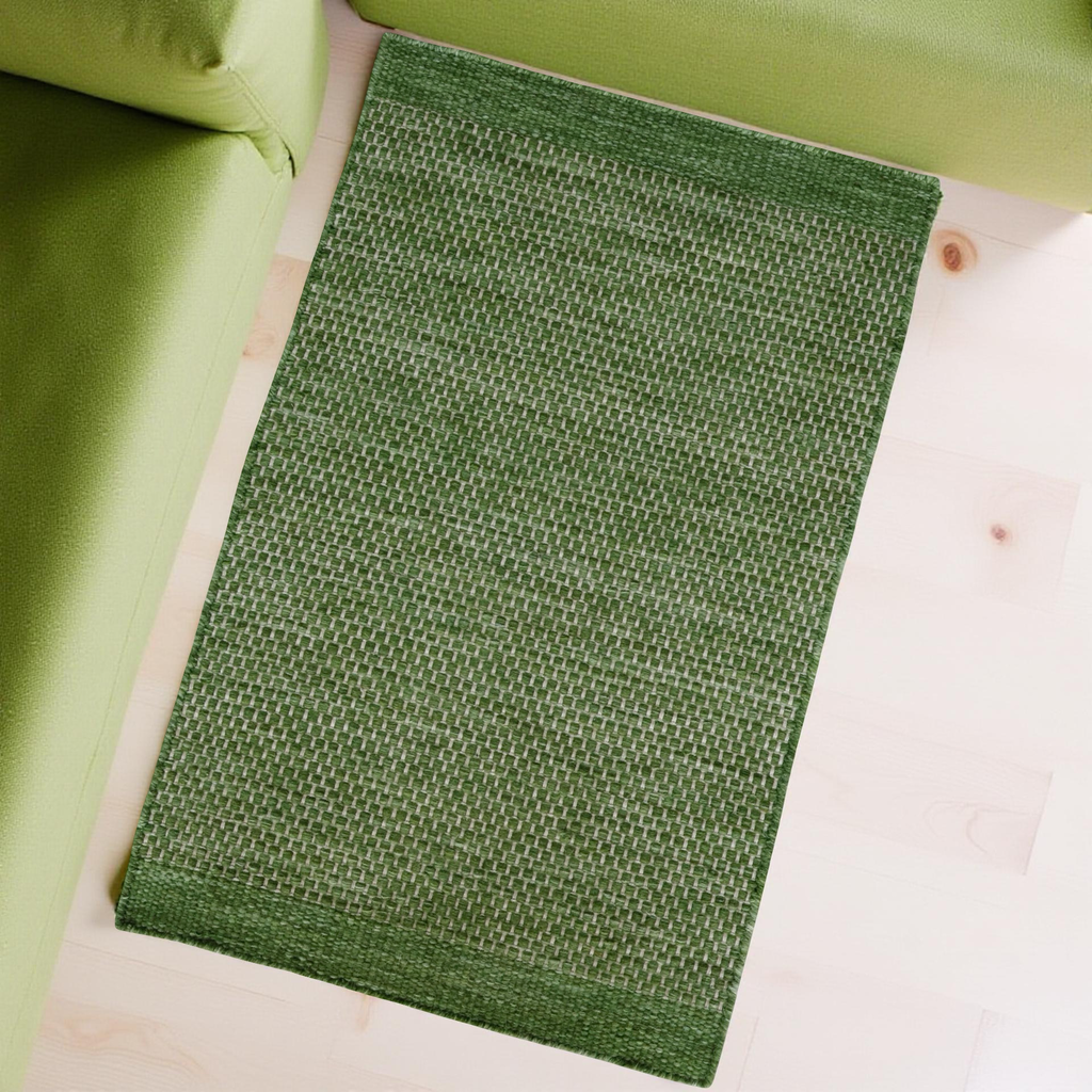 Honeycomb Pattern Flat Weave Rug