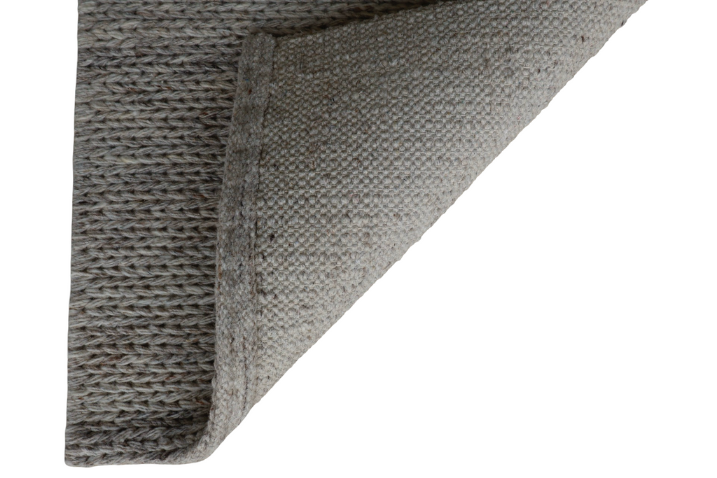 Sand With Chain Pattern Flat Weave Rug