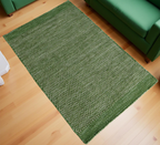 Honeycomb Pattern Flat Weave Rug
