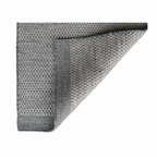 Grey Honeycomb Pattern Flat Weave Rug