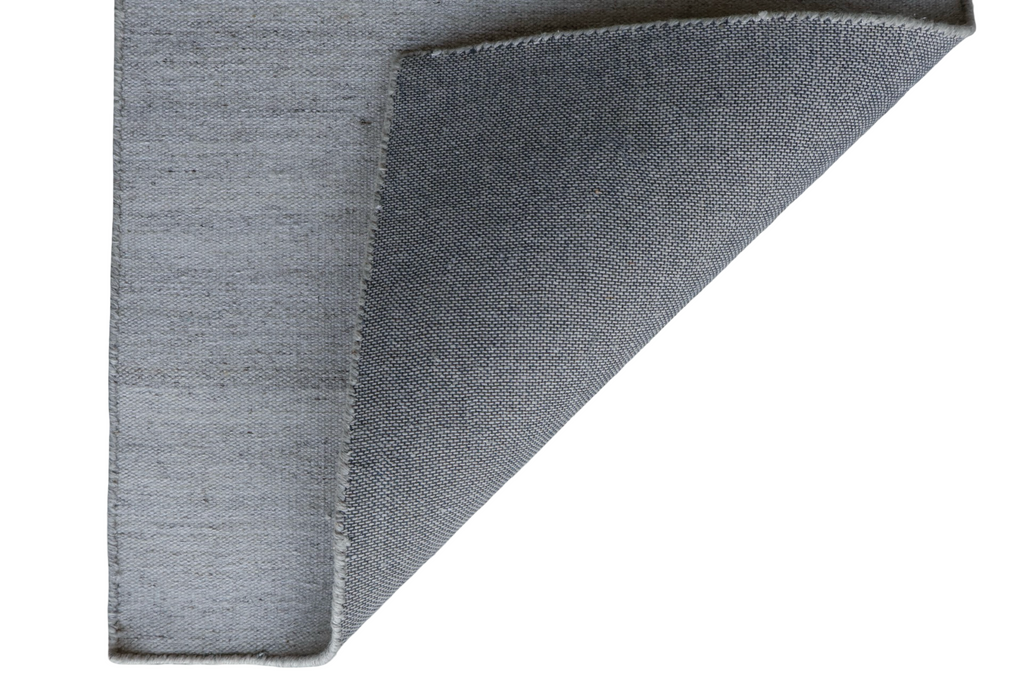 Natural Light Grey Brown Flat Weave Rug