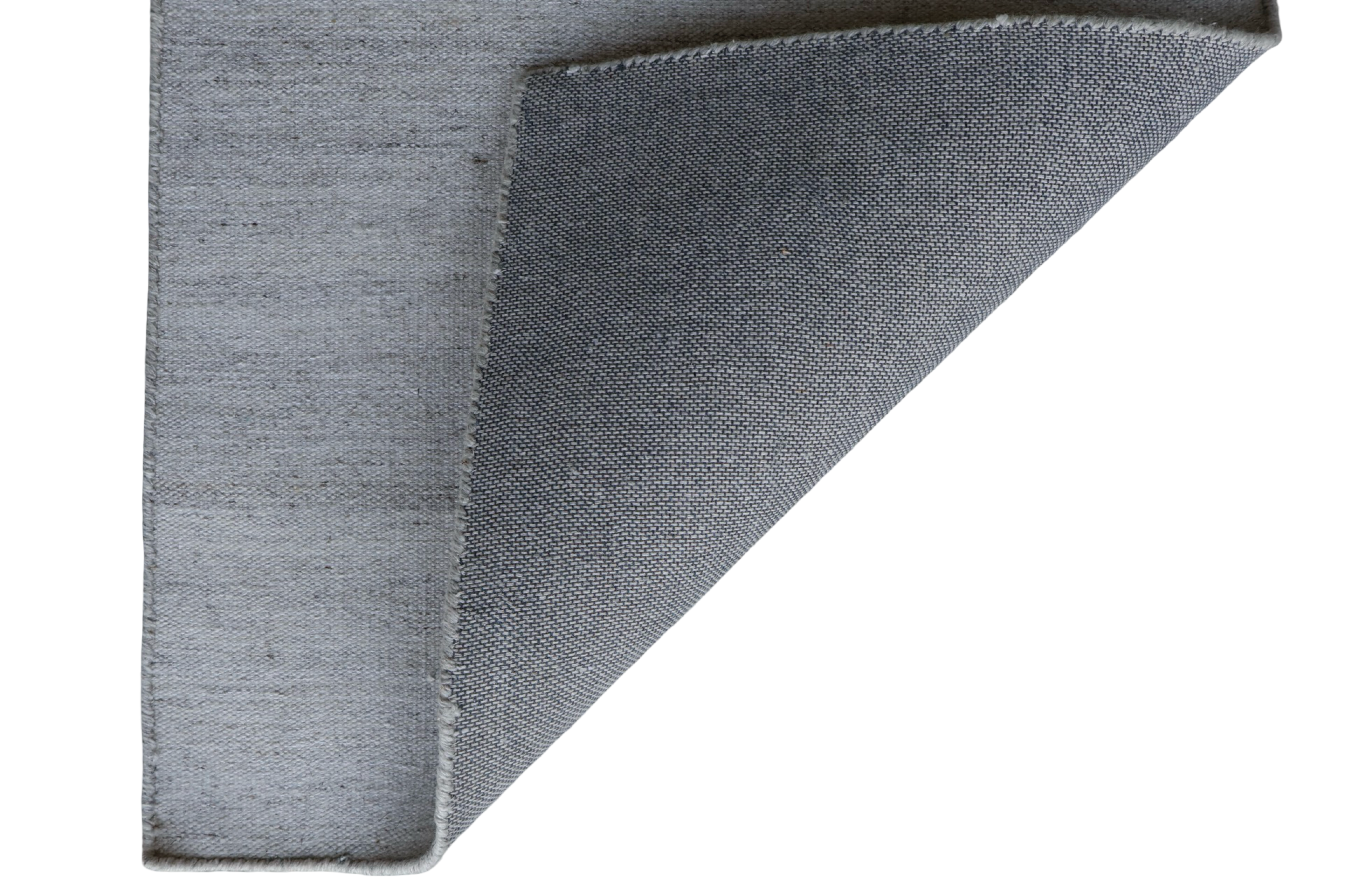 Natural Light Grey Brown Flat Weave Rug