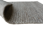 Sand With Chain Pattern Flat Weave Rug