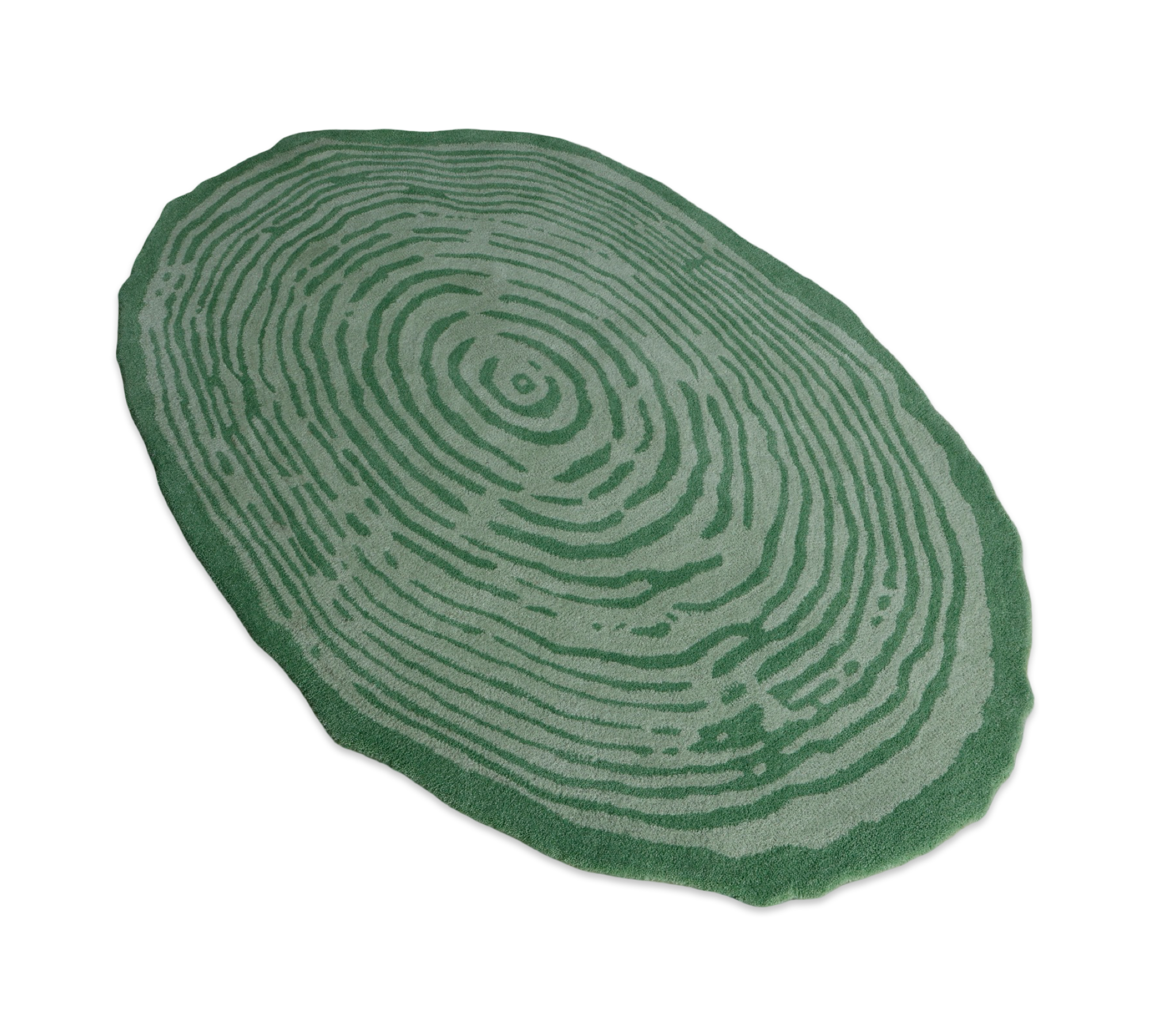 Infinite Green Handtufted Rug