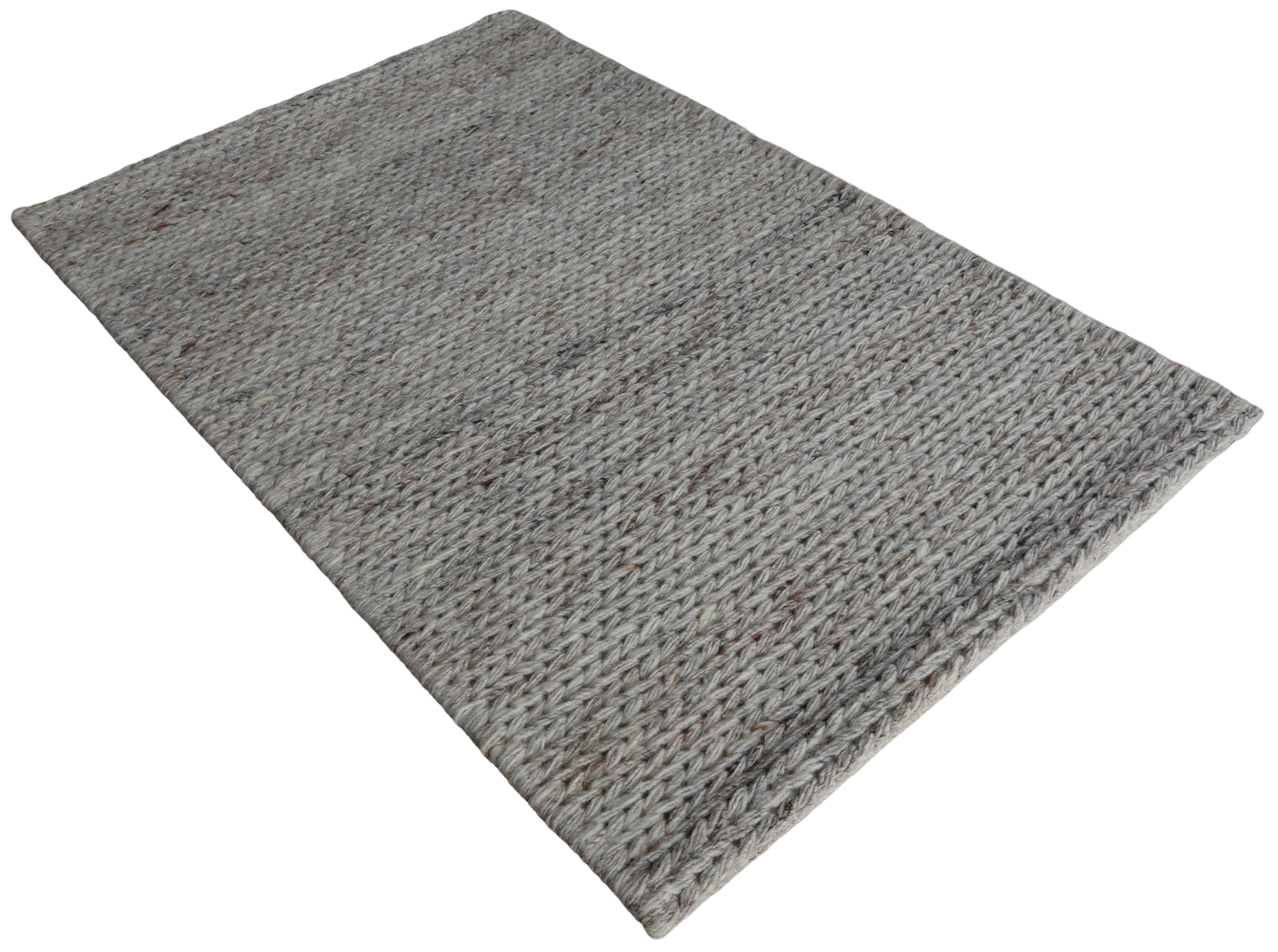 Sand With Chain Pattern Flat Weave Rug