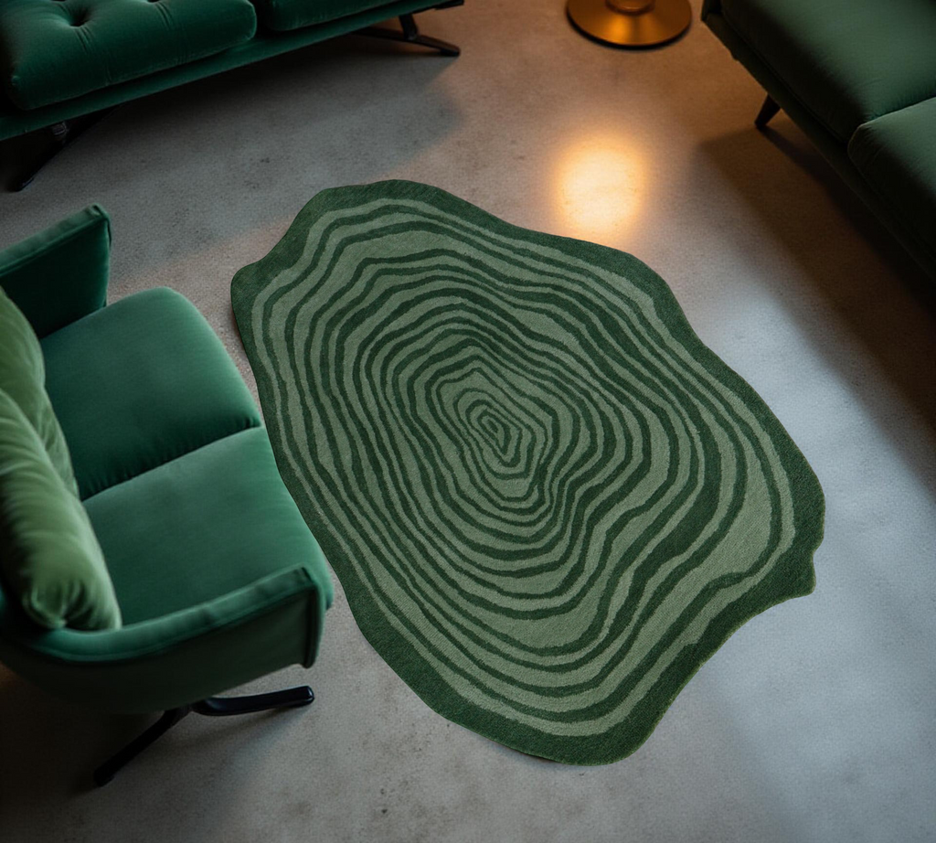 Green Forest Handtufted Rug